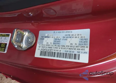 2020 Mazda Mx-5 Miata Rf Grand Touring z USA, uszkodzony, nr VIN JM1NDAM72L0410973